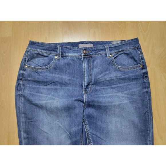 Melissa McCarthy Seven7 Medium Wash Pencil Skinny Jeans Plus Size 22 - Picture 2 of 9